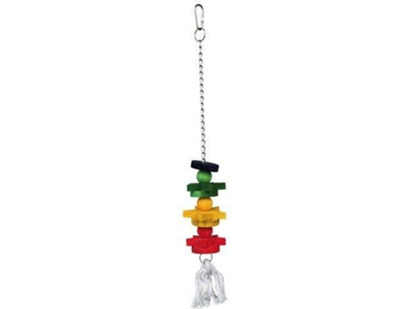 Brinquedo para Pássaros  Colorido (30 cm - Madeira)