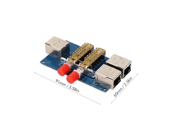 Laxiscreed Splitter De Rede 2-portas 100m Com Interface Rj45 Para Conexões Estáveis
