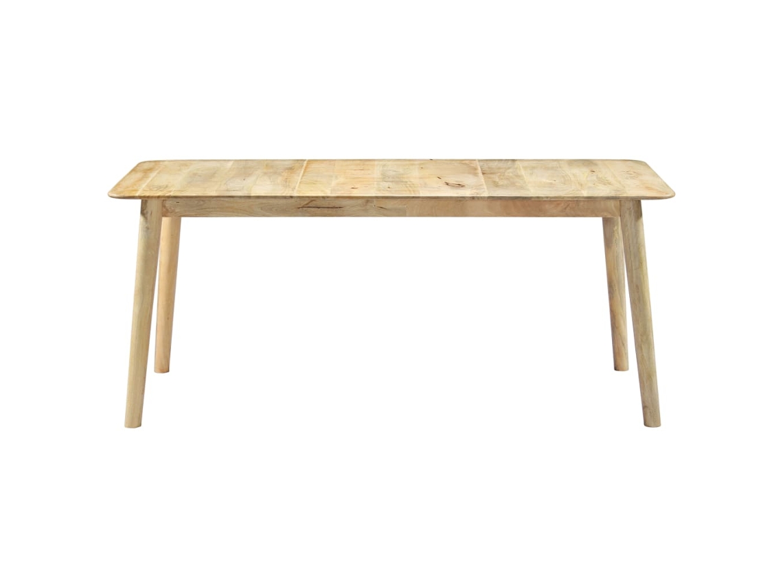 Mesa De Jantar | Mesas De Refeição Madeira De Mangueira Maciça 180x90x76 Cm Lovely Home