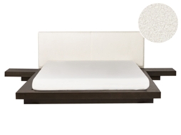 Cama de Água BELIANI Zen de Mdf Freixo Escuro 160x200