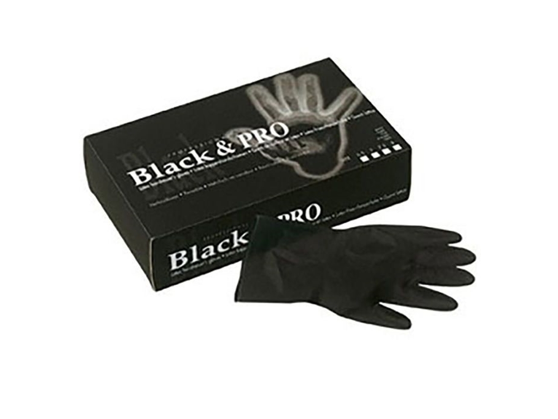 Luvas De Látex Sibel, Tamanho G(7, 5), Látex Preto, Equipamento Para Cabeleireiro, Coloração Capilar