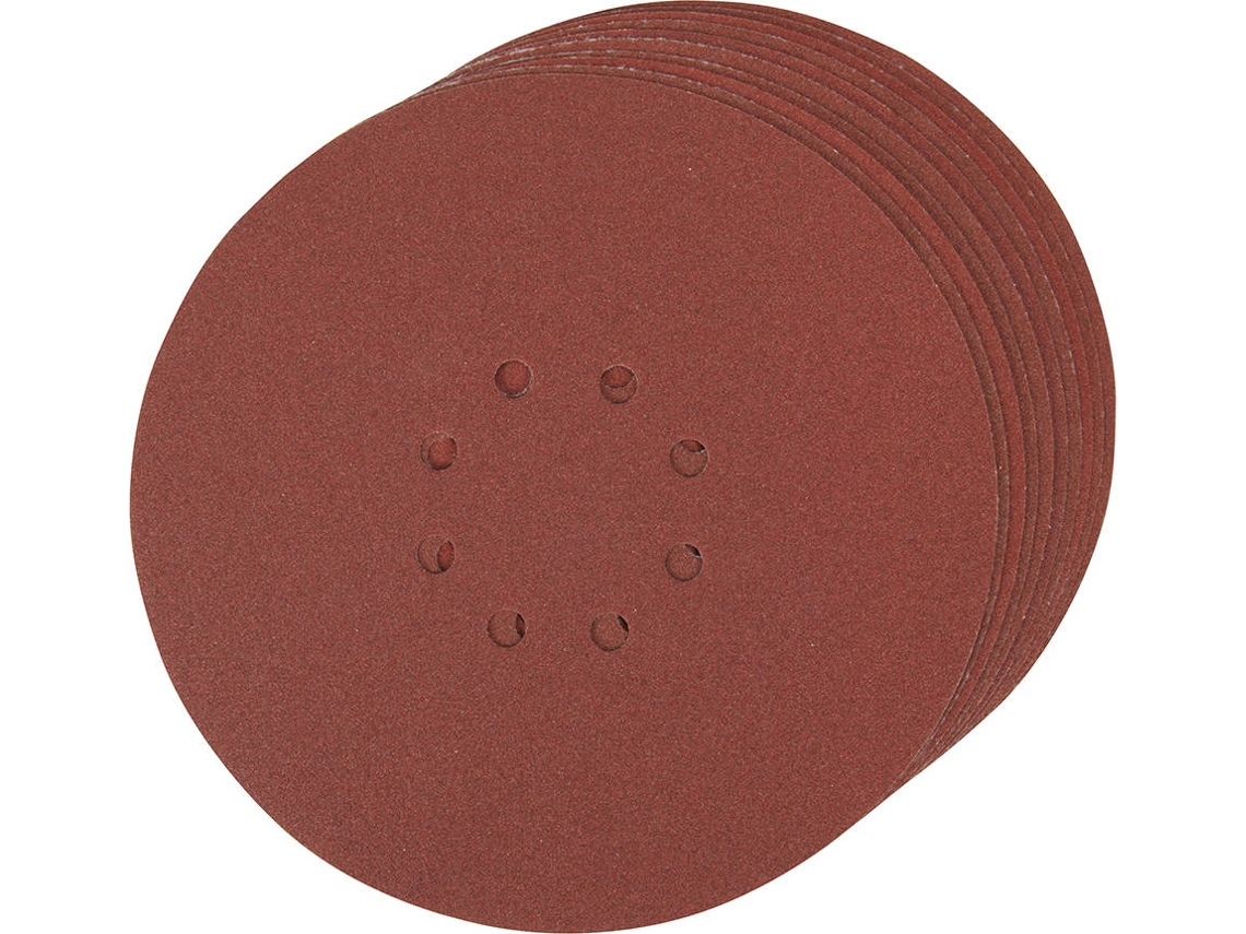 Conjunto de Discos de Lixa Autoaderentes SILVERLINE 273151 - 10 peças