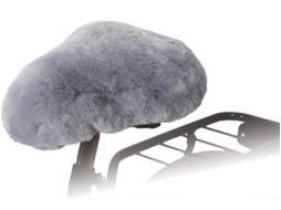 Willex Cobertura p/ selim de bicicleta pelo de carneiro cinzento 30135