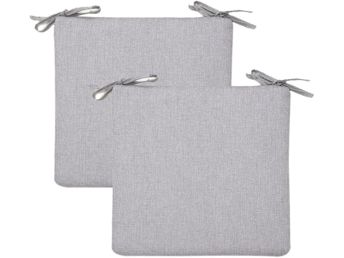 Conjunto De 2 Almofadas Para Cadeiras Com Tiras Fixação, Modernas, Para Sala De Jantar, Cozinha, Jardim, Terraço