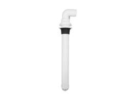 Tubo de Drenagem Flexível Branco Universal para Banheiro Iate e Motorhome, Durável e com Fluxo de Água Estável BRILVIBERA