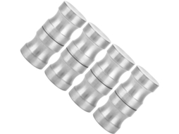 Conjunto De 4 Puxadores Rengue Em Aço Inoxidável 304 Para Portas Vidro Com Ranhuras, Ideais Para Armários De Banheiro