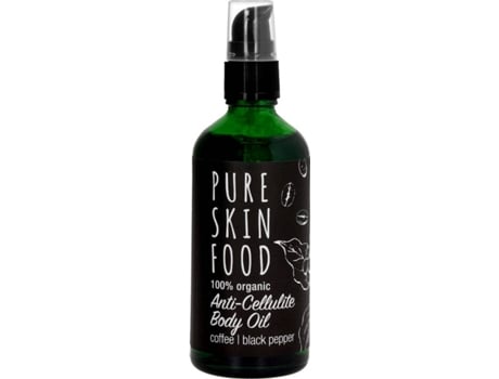 Óleo Corporal PURE SKIN FOOD Anti-Celulite Cáfe & Pimenta Preta (100 ml)