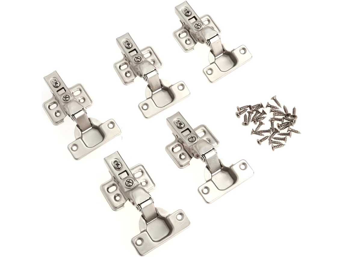 Ocultas Em Aço De 1,2 Mm, Pacote Com 5 Unidades Para Portas Armário.