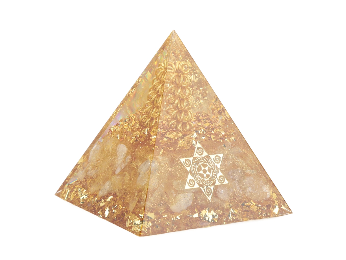 Pirâmide Orgonite LAXISCREED 6cm Energia Positiva