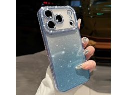 Capa De Tpu Para Iphone 17 Pro Max - Glitter Degradê De Diamante