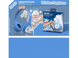Headset Doraemon  Bluetooth 5.0 Auriculares Sem Fio Universais