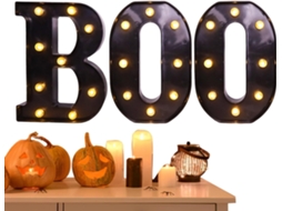 Decoração De Halloween Para Casa | Letras Boo Iluminadas Centro De Mesa Decorativo De Halloween Gokoco