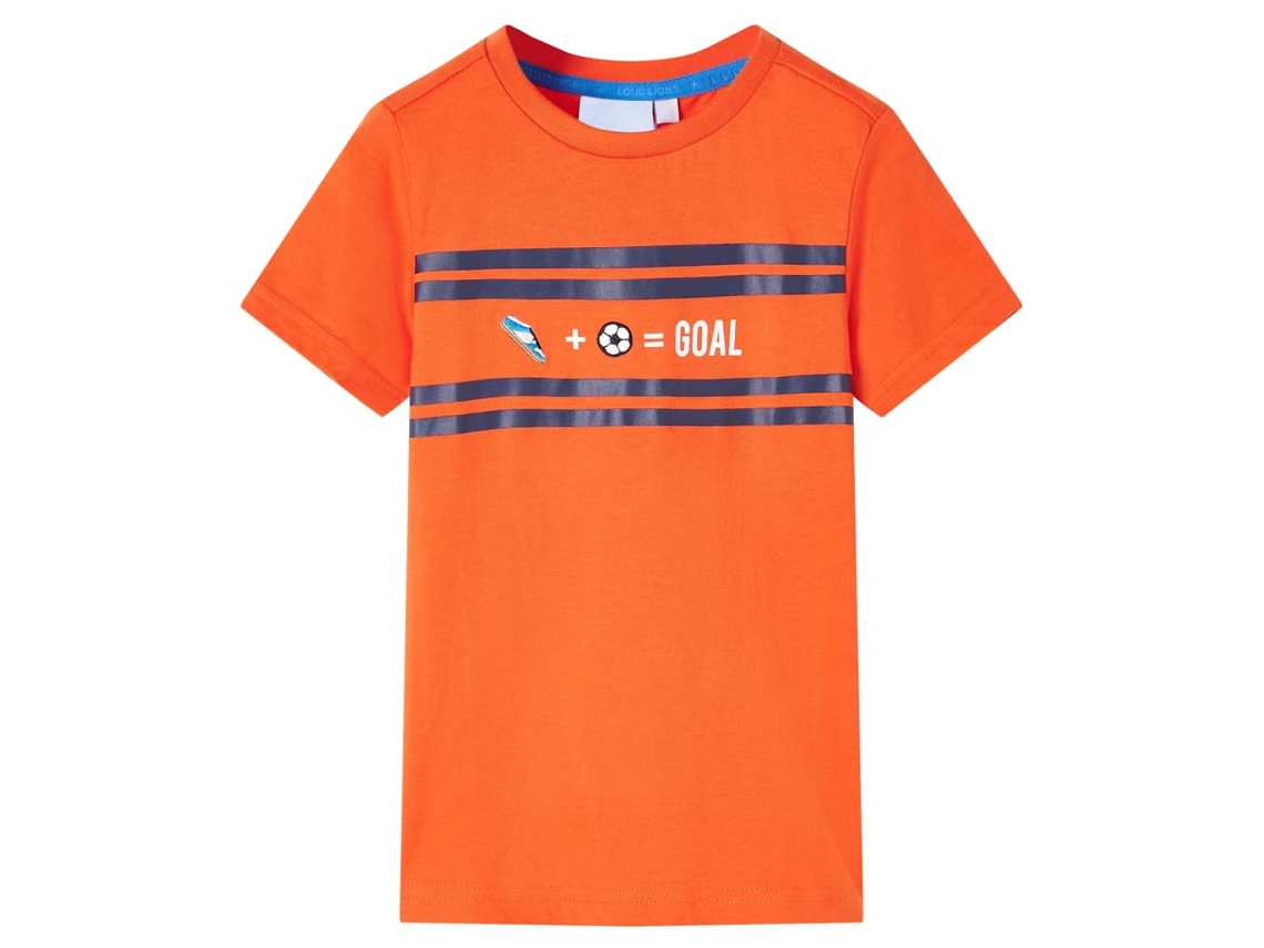 T-shirt De Criança Laranja-escuro 128
