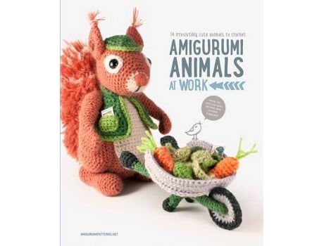 Livro amigurumi animals at work de joke vermeiren (inglês)