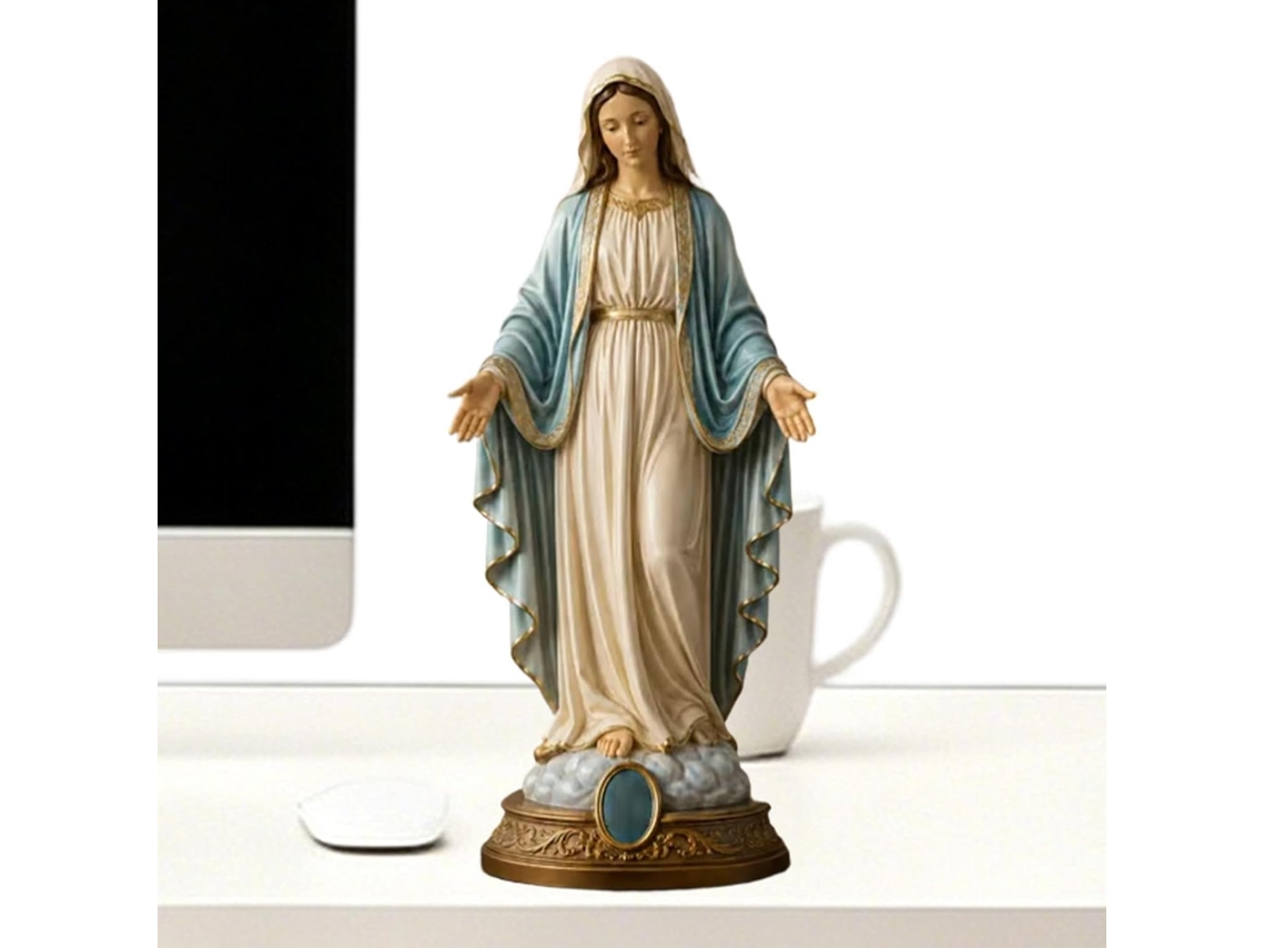 Estátua De Maria, 20 Cm, Santa Religiosa E Abençoada | Estátua