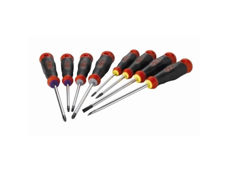 Conjunto de 8 Chaves de Fenda Tj8 Slot Phillips Pozidriv Conjunto de Chaves de Fenda SAM