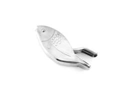 Espremedor De Limão Manual, Feito De Aço Inoxidável, Com Disco Espremedor Em Formato De Peixe, Adequado Para Espremer Laranjas, Limões E Limas
