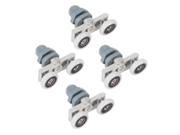 Roda De Porta De Rolo Deslizante Duplo Para Vidro 23mm
