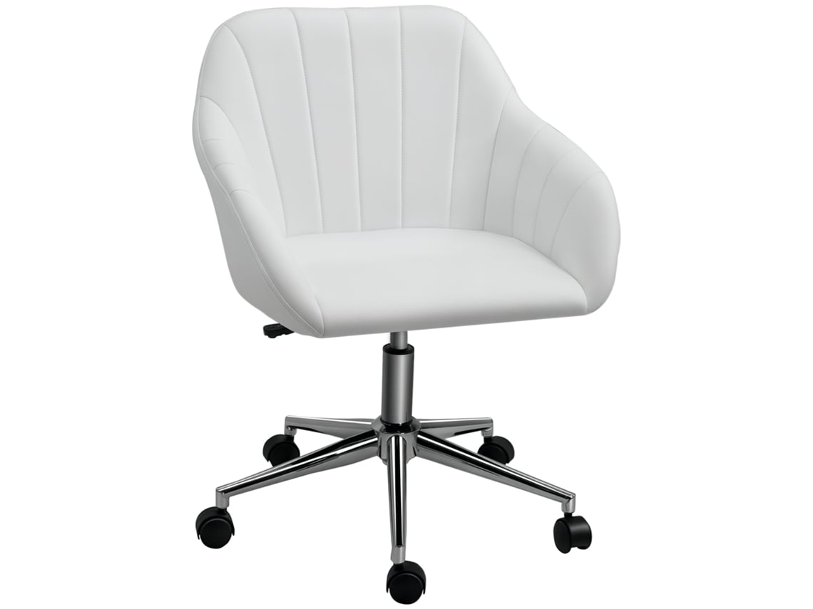 Cadeira Com Altura Ajustável Em Branco Para Ambientes Residenciais Design Moderno E Prático Durável E Resistente Fácil De Instalar 9cm Branco