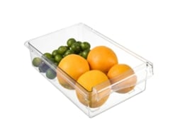 Recipiente de Organização Transparente Gaveta Abs Pet para Ovos Legumes Alimentos Armazenamento Versátil | S/MARCA