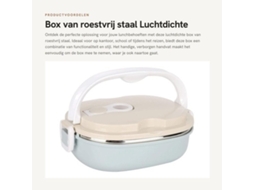 Lunchbox De Ligações Resistentes Ao Ácido, Estanho, À Prova De Ar, Portátil, Com Cabo, 18 X 15 Cm, Material Pp Higiênico, Container De Refeição