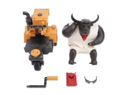 Primerox carrinho de Brinquedo Trator Elétrico Rotativo com Música e Luzes para Crianças Amarelo
