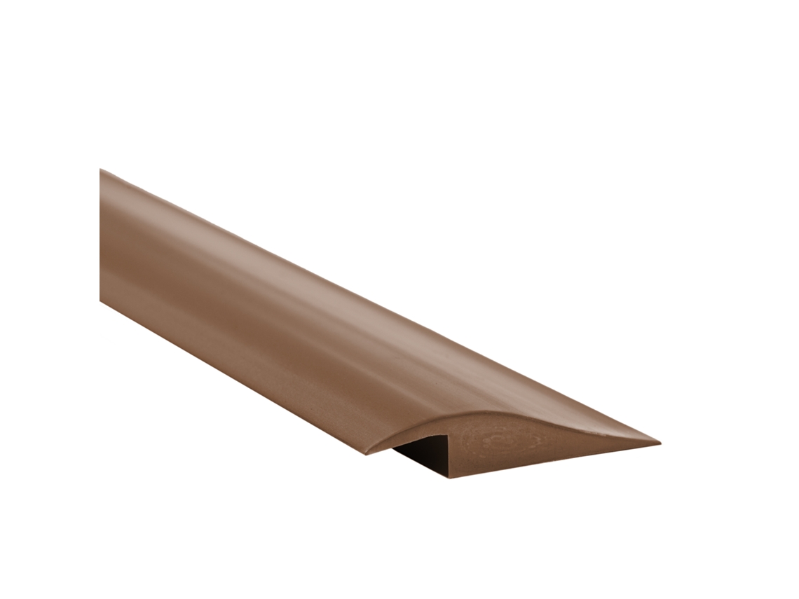 Perfil De Transição Pvc 50x7 Mm Autoadesivo Compensação De Nível, 1 M, Castanho