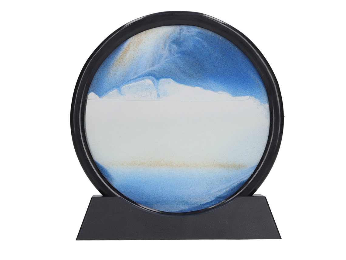 Mali pintura de Areia Móvel 3d 7 Polegadas Paisagem Marinha Profunda Decorativa Relaxante Azul