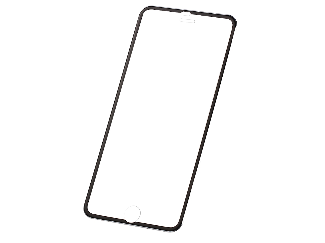 Protetor de tela de vidro temperado para iPhone 6 Plus/6s Plus, borda de metal EOOCOO