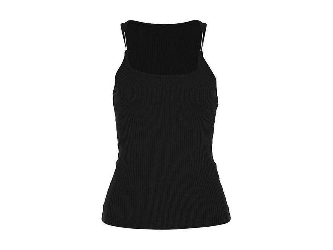 Top Luvette Com Alcinha Invisível E Tecido Elástico - Estilo Elegante E Versátil Para Diversas Ocasiões Preto