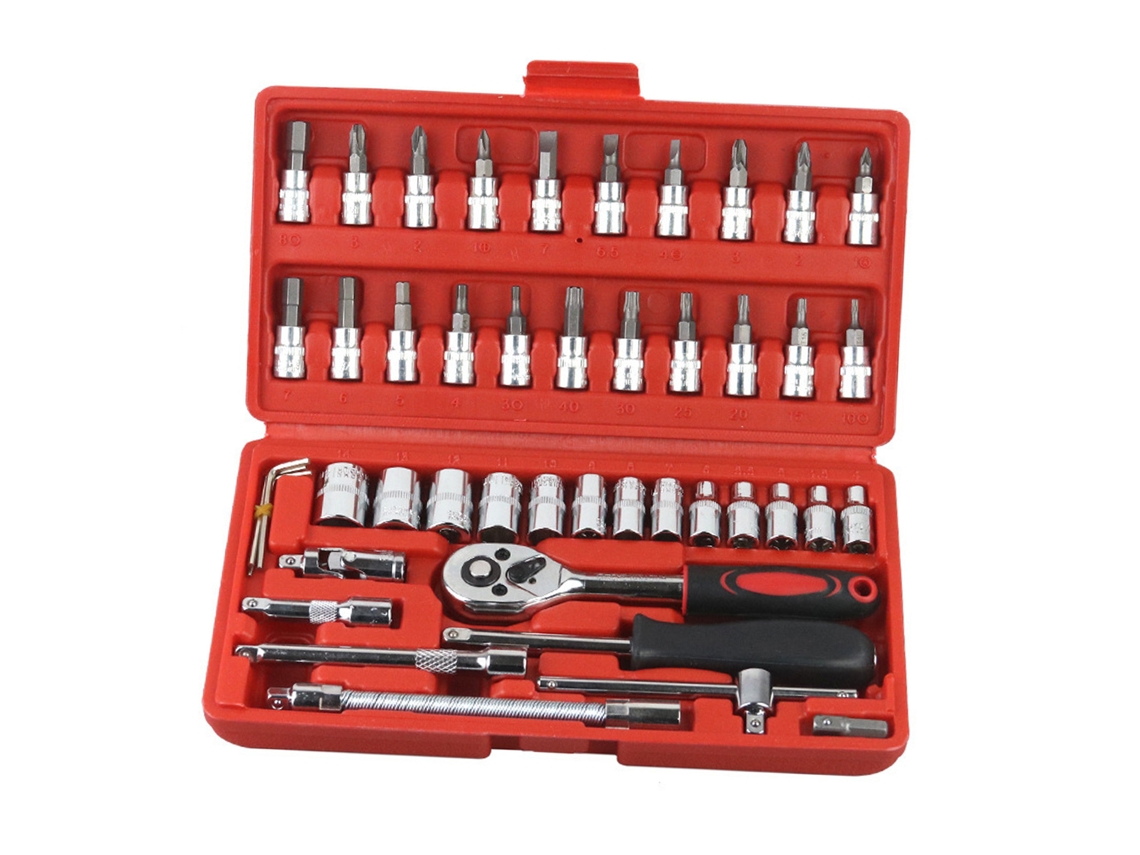 Conjunto De Chaves De Soquete E Pontas Laxiscreed Com Catraca De 24 Dentes Para Automóveis