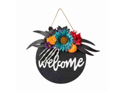 Laxiscreed Guirlanda De Esqueleto Para Halloween - Decoração De Porta E Festa Assombrada