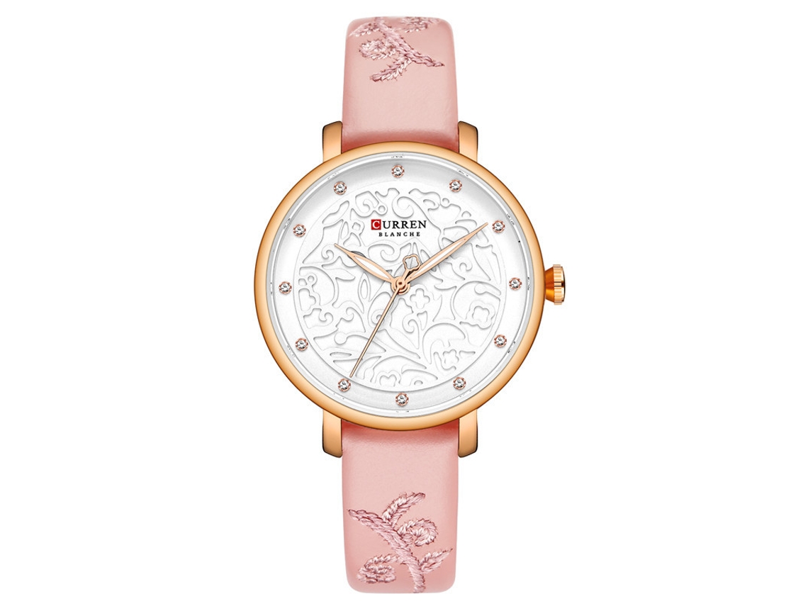 Relógio Feminino Casual de Quartzo, à Prova D'água, Pulseira de Couro MDUG