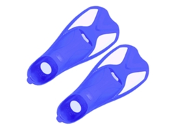Aletas de Treino Crianças Tamanho Xxxs 32 33 Azul Branco