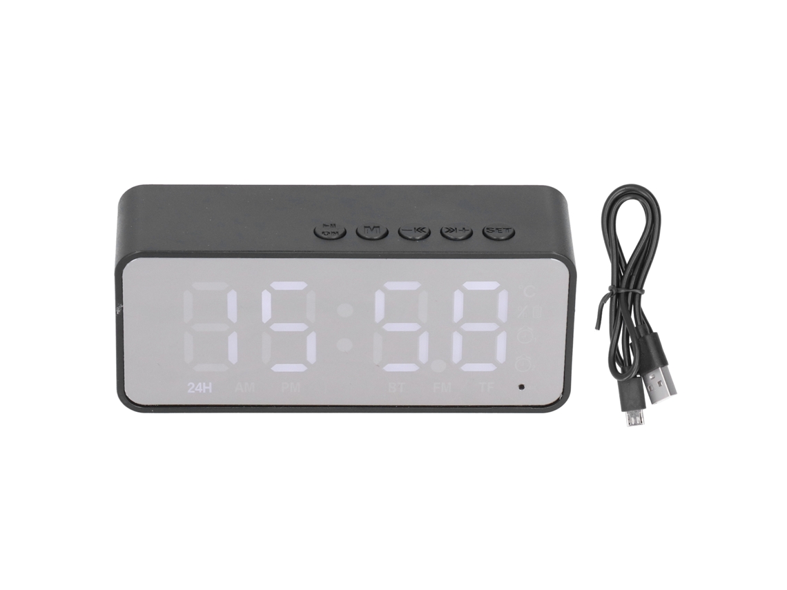 Relógio Despertador Bluetooth 5.0 G50 com Rádio FM e MP3 | S/MARCA