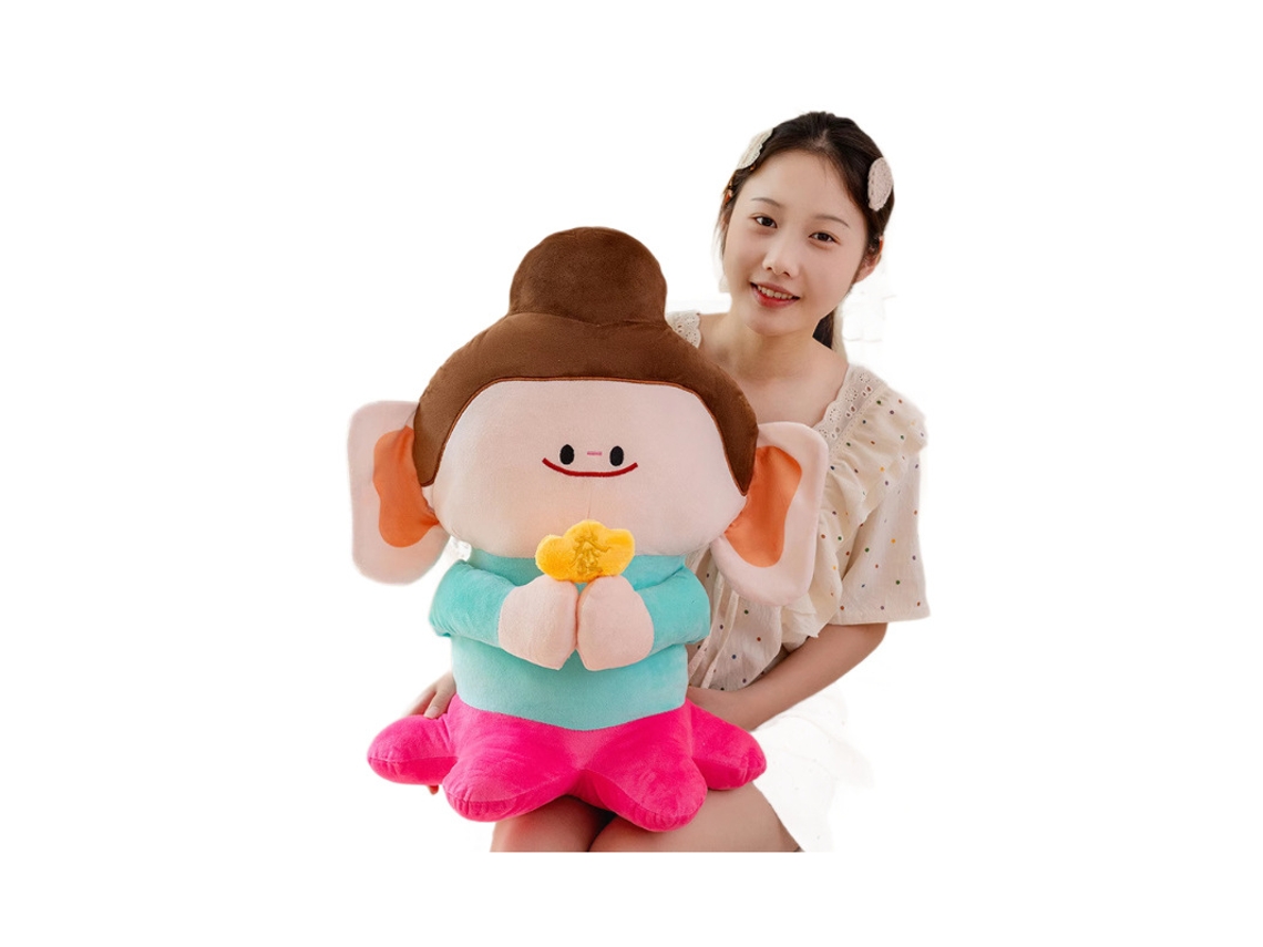 Boneco de Pelúcia Lótus Buda da Fortuna Souvenir Das Grutas de Yungang Presente de Aniversário para Meninas CHABERLU (cor da Imagem)