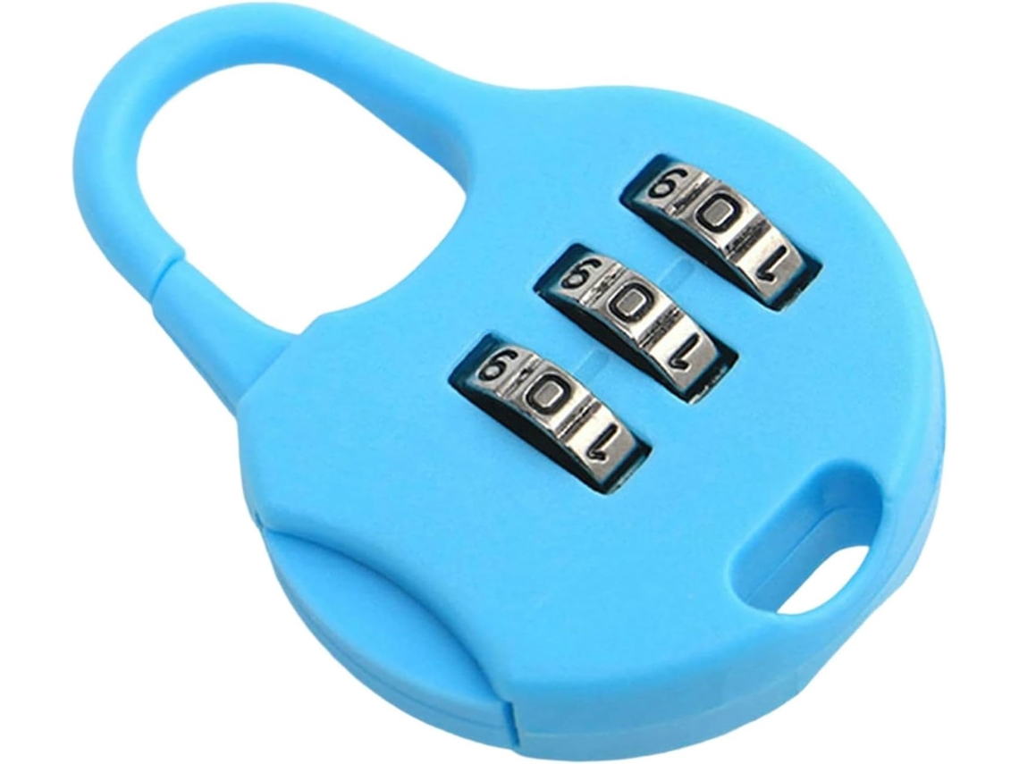 Cadeado De Combinação Mini Colorido Para Mala Viagem, Armário