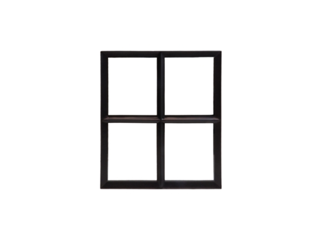 Janela de Aço Preto Retângulo 500 X 600 Mm WOVAR