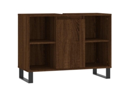 Casa de Banho Derivados de Madeira Carvalho Castanho MAISON EXCLUSIVE (80x33x60 cm)