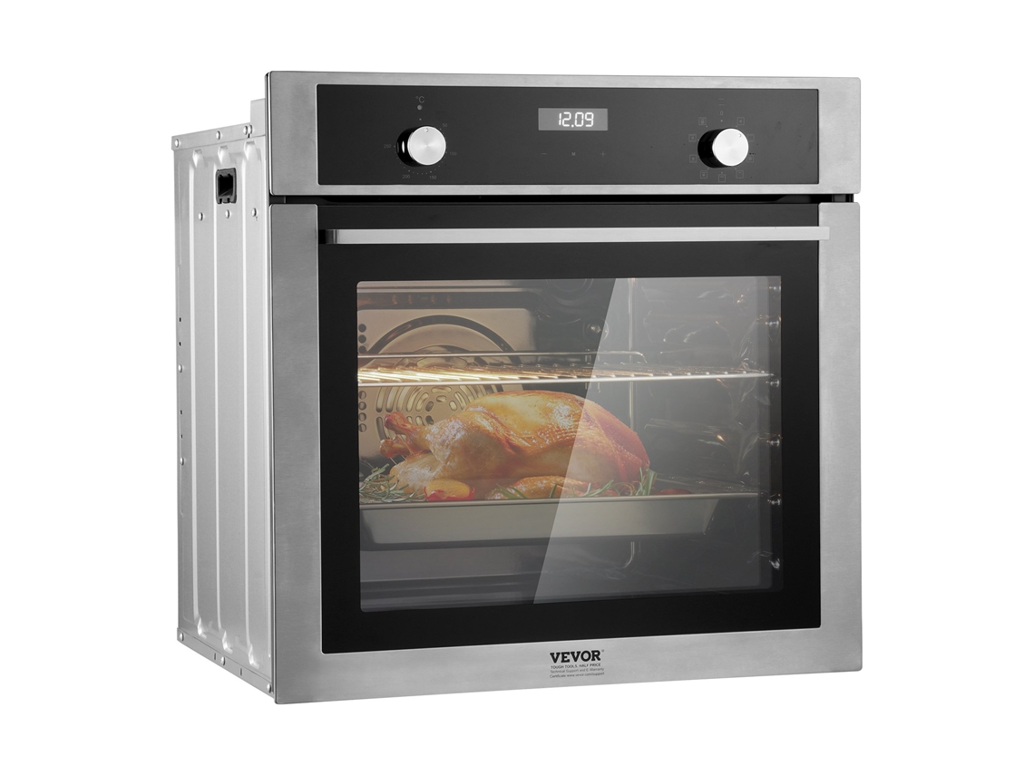 Forno Elétrico Embutido de Parede VEVOR 59 5 Cm 76 L 9 Funções para Cozinha