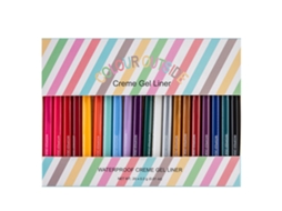 Set De 20 Eyeliner Gel Coloridos Rápido Secado Impermeable Handaiyan De Alta Pigmentación Para Día A Día Y Eventos