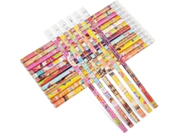 Conjunto de 48 Lápis Coloridos Estampados para Aniversário CHABERLU