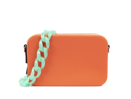 Bolsa De Mulher Libelulla Villasanta Transversal Retangular Alça Design Silicone Laranja (13)