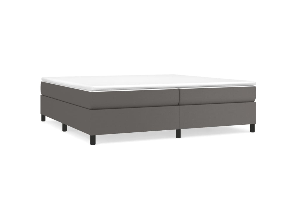 Box Spring Bed Frame, Box Spring Bed Frames Vidaxl Cinzeto Couro Artificial (200 X 200 Cm)