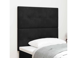 Vidaxl Cabeceira Preto 100 Cm Veludo