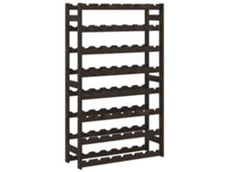 Wine Rack, Wine Racks Vidaxl Preto Madeira De Pinho (n/a)