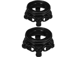 2 Suportes De Vidro Esféricos Ocos Para Bolas Cristal, Globos De Observação E Esferas Terrestres Pedestal Decorativo
