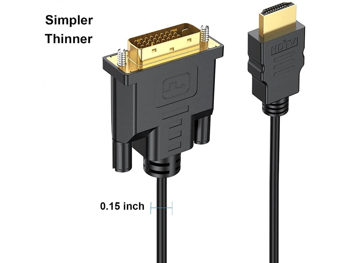 Cabo Hdmi Para Dvi-d 4k 60hz,bidirecional, Compatível Ps5/xbox/pc, Blindado 5m Hexinyigjly