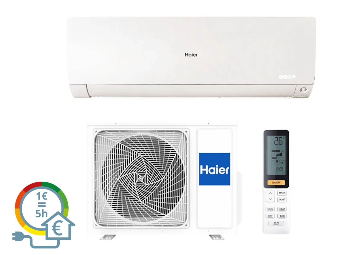 Ar Condicionado HAIER FLEXIS PLUS 24 WIFI WH (37 m² - 24000 BTU - Branco)
