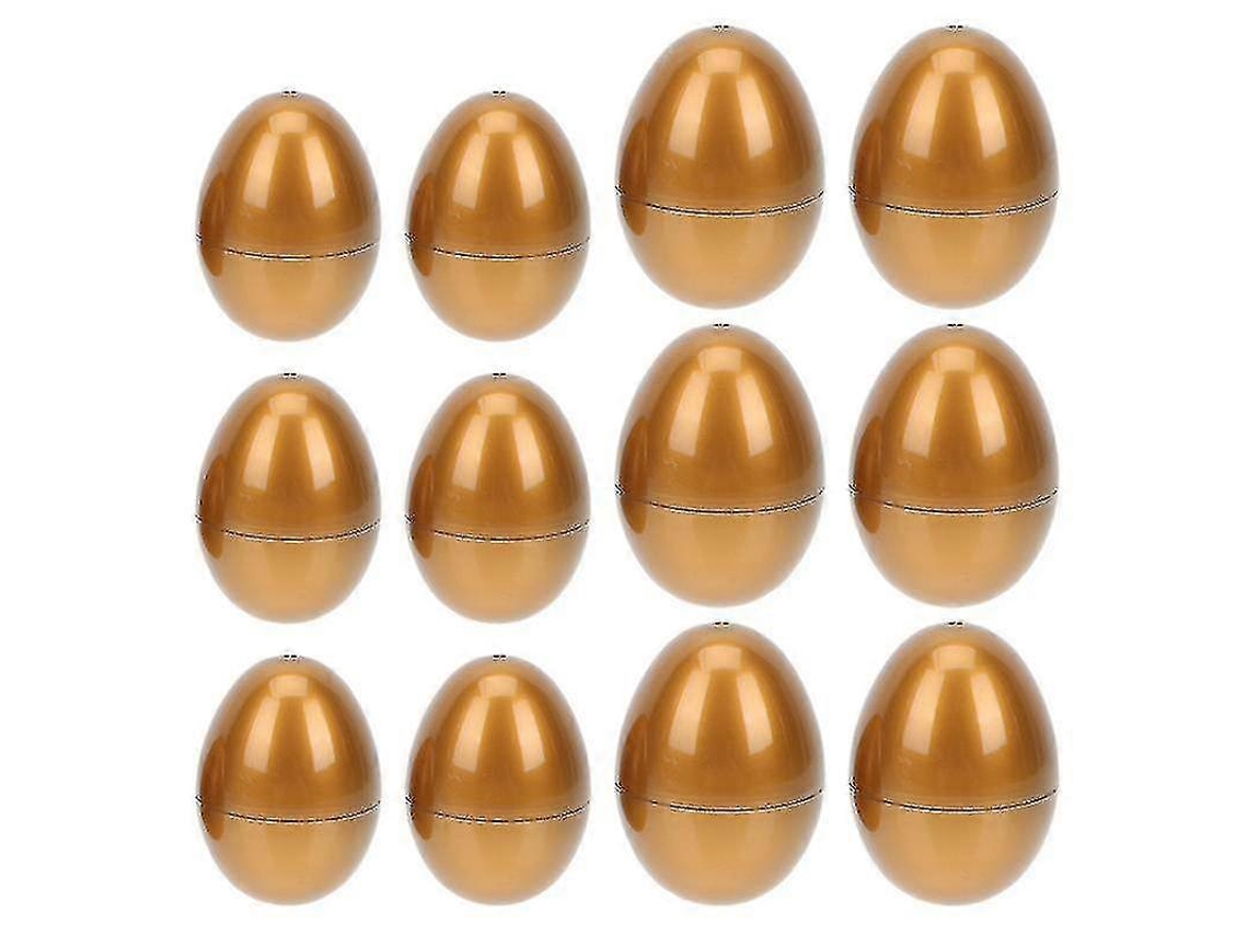 Conjunto De 12 Ovos De Páscoa Dourados Caixas Vazias Para Presente, Caixas De Chocolate E Decorações De Páscoa Hengjian